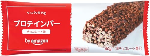 by Amazon プロテインバー チョコレート味 15本入り 中間 画像