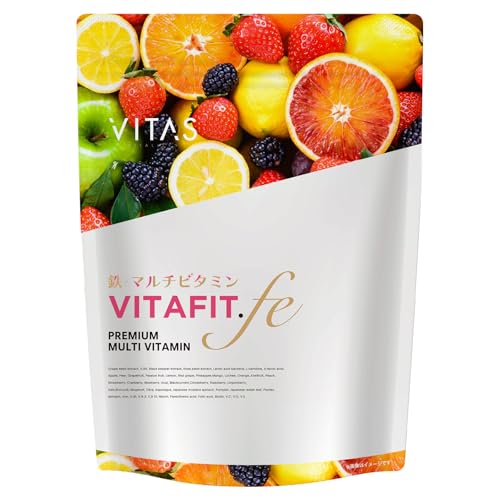 VITAS(バイタス) VITA FIT.fe ビタフィット 鉄 葉酸 鉄分 ブドウ種子エキス 女性の為のマルチビタミン サプリ 120粒 1日4粒 30日分 12種類の栄養機能食品日本製 1枚目 画像