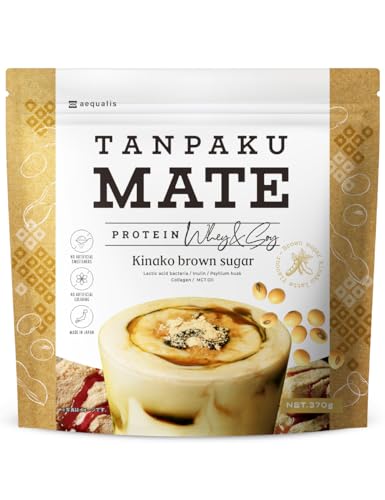 タンパクメイト 黒糖きな粉風味 美味しい プロテイン 置き換え ダイエット 370g 1袋 1枚目 画像