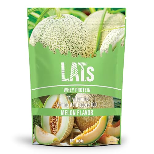 ラット プロテイン ホエイ 1kg ビタミン 11種配合 国内製造 高たんぱく メロン風味 メロン フルーツ シェイカーで溶けやすい 糖質摂取 トレーニングに最適 LATs(ラット) by MY ROUTINE(マイ ルーティーン プロテイン) 1
