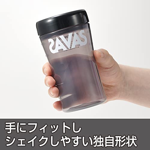 ザバス(SAVAS) プロテインシェイカー 500ml 黒(ブラック) 明治【Amazon.co.jp限定】 中間 画像