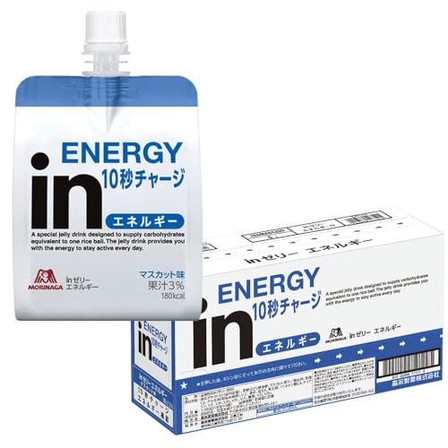 inゼリー エネルギー マスカット味 (180g×6個) ゼリー飲料 すばやいエネルギー補給 10秒チャージ ビタミンC配合 おにぎりおよそ1個分 エネルギー180kcal 森永製菓 画像1