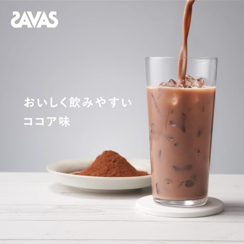 ザバス(SAVAS) ジュニアプロテイン ココア味 840g 明治 カルシウム ビタミン 中間 画像
