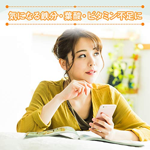 ディアナチュラスタイル ヘム鉄×葉酸 +ビタミンB6・B12・C 120粒 (60日分) アサヒ サプリ Dear-Natura 国内工場で生産 1日2粒目安 パウチ 中間 画像