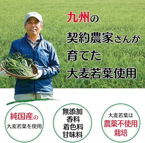 NIHON YAKKEN 金の青汁 (R) 純国産大麦若葉 100％ (95パック / 粉末/大容量) 抹茶風味青汁 すっきり (ビタミン/ミネラル/食物繊維) 野菜不足改善 農薬不使用栽培 (日本薬健) 中間 画像