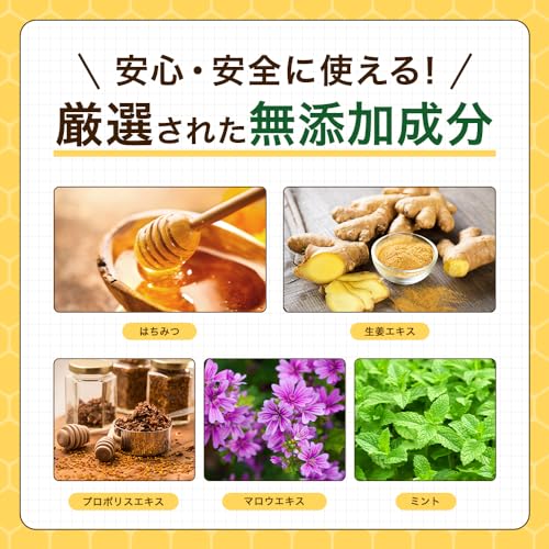 プロポリスジンジャー プロポリス スプレー 喉スプレー 喉ケア 蜂蜜&ジンジャー味(30ml)【生姜エキス入り ノンアルコール 低刺激】 中間 画像