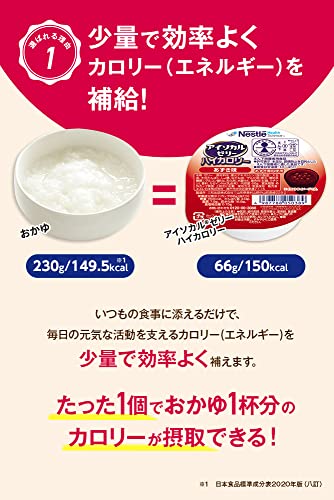 Nestle(ネスレ) アイソカル ゼリー ハイカロリー HC バラエティパック 66g×24個セット (24個×1ケース/8種×各3個) 栄養補助食品 介護食 (飲み込みやすい 高カロリー エネルギー) 中間 画像