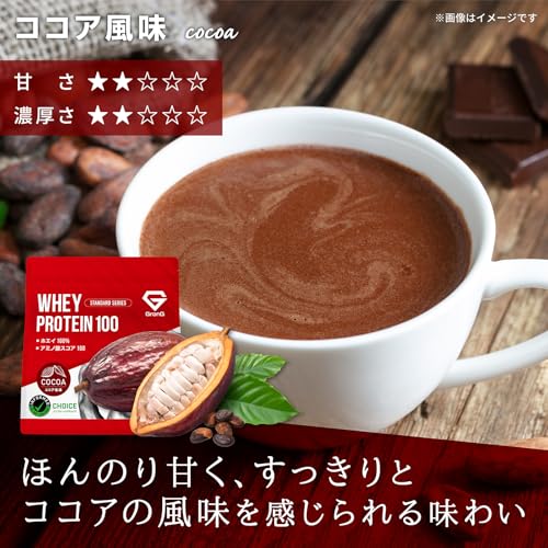 グロング GronG ホエイプロテイン100 スタンダード ココア風味 1kg 中間 画像