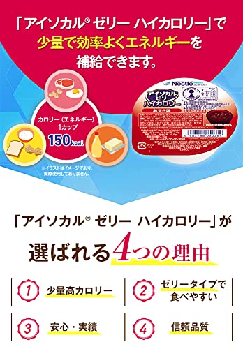 Nestle(ネスレ) アイソカル ゼリー ハイカロリー HC バラエティパック 66g×24個セット (24個×1ケース/8種×各3個) 栄養補助食品 介護食 (飲み込みやすい 高カロリー エネルギー) 最後 画像