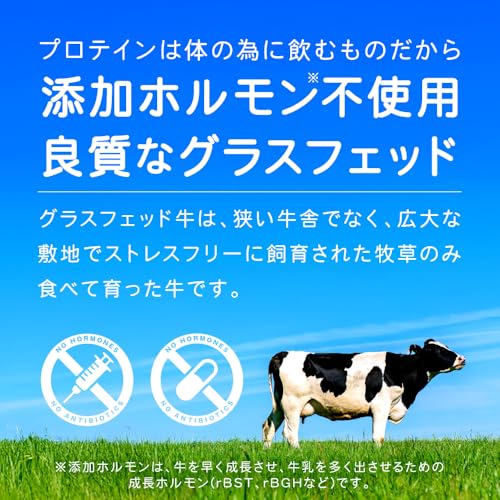 LOHAStyle(ロハスタイル) グラスフェッド プロテイン プレーン 1kg 人工甘味料不使用 WPC ホエイプロテイン 香料 保存剤 無添加 最後 画像