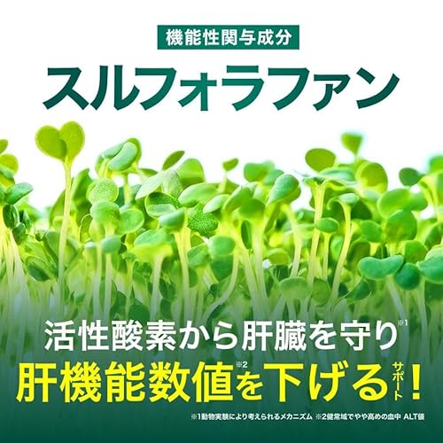 【国際中医師監修】スルフォラファン&ギャバの恵み 機能性表示食品 GABA配 血中ALT値を下げる 疲労感を緩和する しじみ ウコン 田七人参 マカ 牡蠣 クロレラ 60粒 中間 画像
