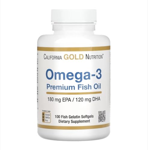 CGN [California Gold Nutrition] [オメガ3 プレミアムフィッシュオイル 魚ゼラチンソフトジェル100粒] [並行輸入品] 1