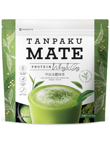 タンパクメイト 美味しい プロテイン 置き換え ダイエット 370g 約14~20食分 (1, 抹茶) 1枚目 画像