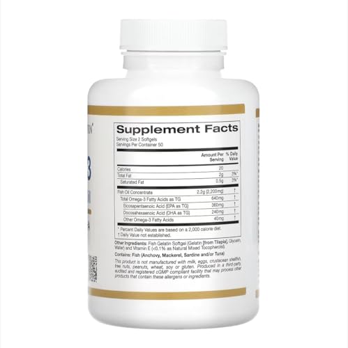 CGN [California Gold Nutrition] [オメガ3 プレミアムフィッシュオイル 魚ゼラチンソフトジェル100粒] [並行輸入品] 最後 画像