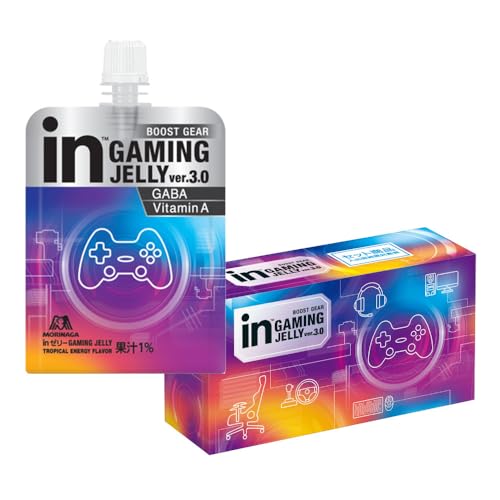 inゼリーGAMING JELLY トロピカルエナジー風味 (180g×6個) ゲーム GAME eスポーツ GABA ビタミンA BOOST 森永製菓【Amazon.co.jp 限定】 1枚目 画像