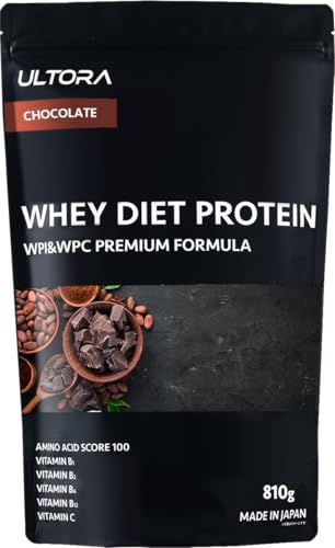ULTORA ウルトラ ホエイ プロテイン 1kg 450g 人工甘味料不使用 国産 ホエイプロテイン ぷろていん (810g, チョコレート風味) 1枚目 画像