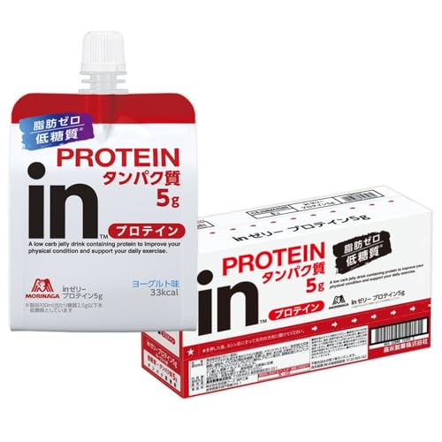 inゼリー プロテイン5g ヨーグルト味 (180g×6個) プロテイン タンパク質 低糖質 脂肪ゼロ ホエイ 10秒チャージ 森永製菓 1枚目 画像