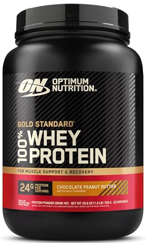 【国内正規品】ON Gold Standard 100% ホエイプロテイン チョコレートピーナッツバター 主原料WPI 726g(1.6lb) 「ボトルタイプ」 オプティマムニュートリション(Optimum Nutrition) 1枚目 画像