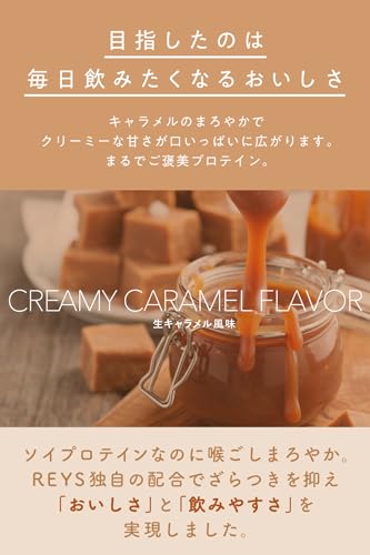 REYS レイズ ソイ プロテイン 山澤 礼明 監修 1kg 国内製造 ビタミン7種配合 SOY ぷろていん ソイプロテイン (生キャラメル風味) 最後 画像