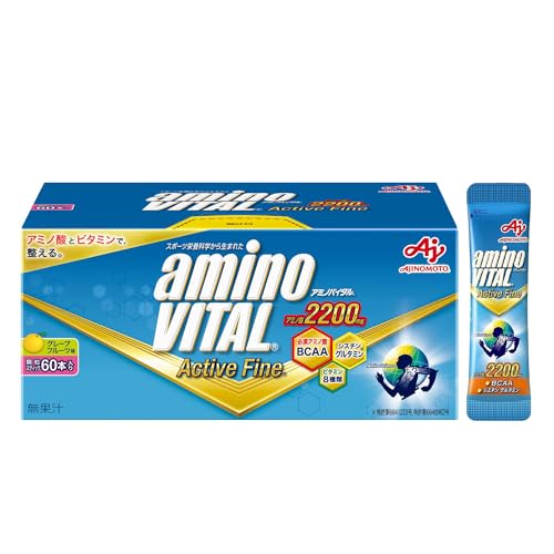 アミノバイタル 味の素 アクティブファイン グレープフルーツ味 60本入箱 アミノ酸 2200mg BCAA コンディショニング 1