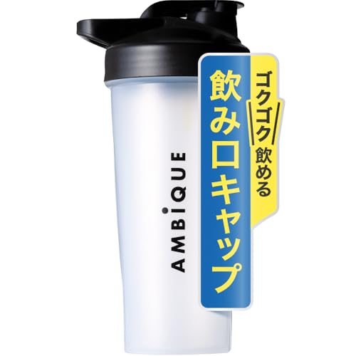 AMBiQUE アンビーク プロテイン シェイカー シェーカーボトル ポリプロピレン 半透明 (クリア, 600ml) 1