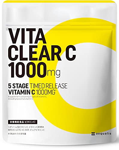 ビタクリアC 高濃度 ビタミンC サプリメント 1,000mg配合 リポソームビタミンC タイムリリース 国内製造 30日分 1枚目 画像