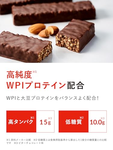 クレバー プロテインバー [高プロテイン／低糖質] ビターチョコレート味 12本 中間 画像