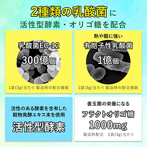 アサヒ 青汁 酵素 大麦若葉 粉末 60袋 活性型酵素 オリゴ糖配合 グループ食品 中間 画像