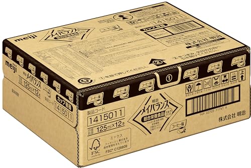 メイバランスミニカップ コーヒー味 125ml×12本 明治 中間 画像