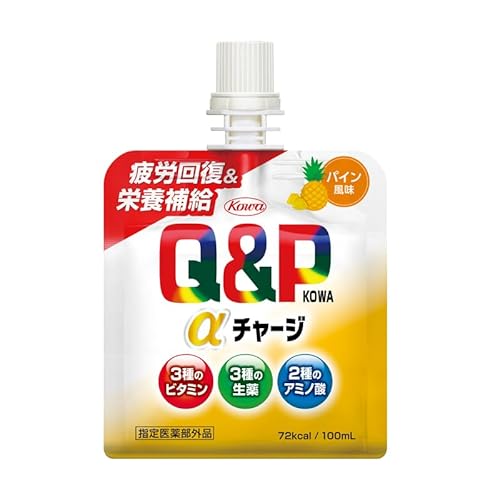 キューピーコーワαチャージ パイン風味 100mL×6袋 疲労回復 栄養補給【指定医薬部外品】 最後 画像