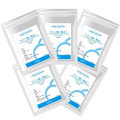 marugo（マルゴ）クエン酸 粉末 食用 1kgx5 食品添加物 掃除 サプリメント 1