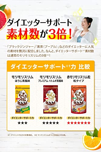 赤モリモリスリム 180粒 3袋セット マルチ酵素 サプリ 粒タイプ [ 46種の植物発酵物 20種類のハーブ 食物繊維 生きた酵素 配合 スッキリ 爽快な毎日へ 国内製造 ハーブ健康本舗 ] 3個セット 最後 画像