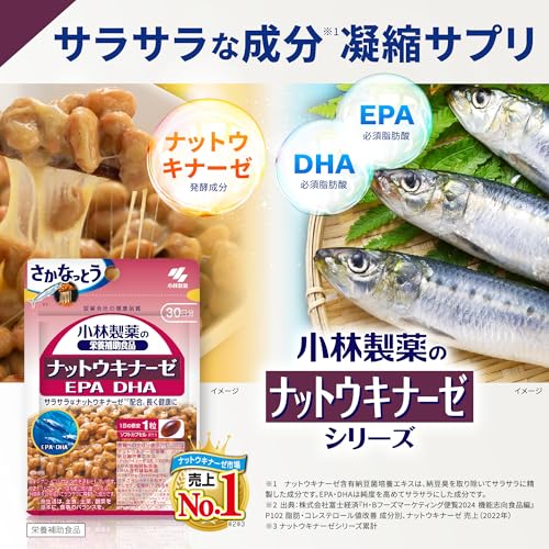 小林製薬の栄養補助食品 [ 公式 ] ナットウキナーゼ EPA DHA サプリ【 さかなっとう! 納豆キナーゼ サプリメント 】 納豆菌 natto nattokinase [ 栄養補助食品 / 35粒 / 約35日分 ] 最後 画像
