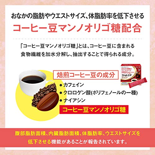 【機能性表示食品】大正製薬 ファットケアスティックカフェモカブレンド3.5g×30袋 /BMIが高めの方のおなかの脂肪やウエストサイズ 体脂肪率を低下させる/コーヒー豆マンノオリゴ糖配合 BMIが高めの方に ウエストサイズの低下 中間 画像