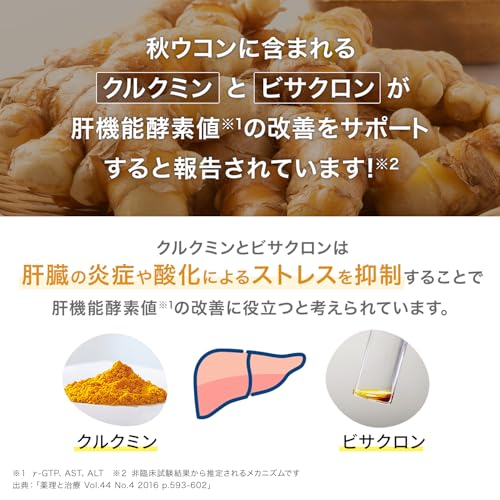 ハウスダイレクト クルビサ粒 (90粒 / 30日分) クルクミンとビサクロンが健康な人の肝機能酵素(γ-GTP、AST、ALT)値の改善に役立つ 秋ウコンエキス使用 機能性表示食品 中間 画像