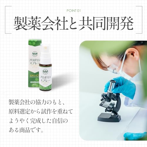 【テレビで紹介されました】 プロポリス スプレー 【モンドセレクション受賞×製薬会社と共同開発】 ビタミンC 20ml 国内生産 中間 画像