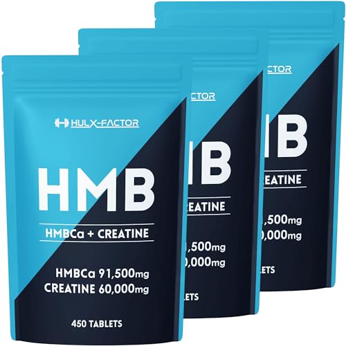 HMB クレアチン モノハイドレート 151500mg ハルクファクター 450粒 国内製造 筋トレ ダイエット サプリ 錠剤 大容量 3袋セット 1