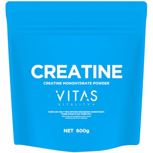 VITAS (バイタス) クレアチン モノハイドレート 国内製造 600g 120食分 高純度99% 粉末 国内GMP認証工場製造 1枚目 画像
