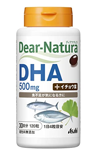 ディアナチュラ DHA with イチョウ葉 120粒 (30日分) アサヒ サプリ Dear-Natura 国内工場で生産 1