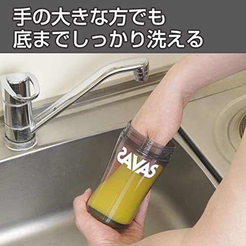 ザバス(SAVAS) プロテインシェイカー 500ml 黒(ブラック) 明治【Amazon.co.jp限定】 中間 画像
