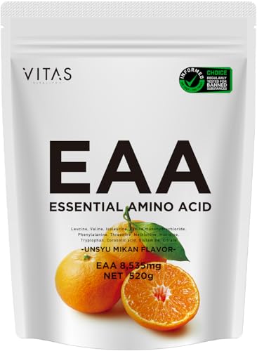 VITAS（バイタス）EAA なーすけFitness監修 みかん風味 520g BCAA 必須アミノ酸9種類配合 1