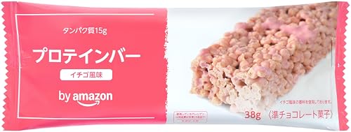 by Amazon プロテインバー イチゴ風味 15本入り 中間 画像