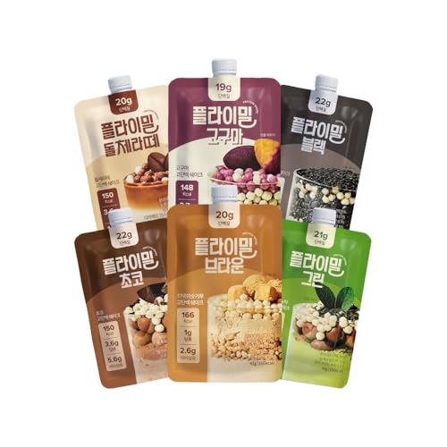 【FLIMEAL (フライミール)】シェイクスパウトポーチ6種スタートセット（６包入り） 270g #韓国プロテインシェイク #食事代わりシェイク #ダイエットシェイク PROTEIN SHAKE DIET SHAKE 45G * 6個入り 1