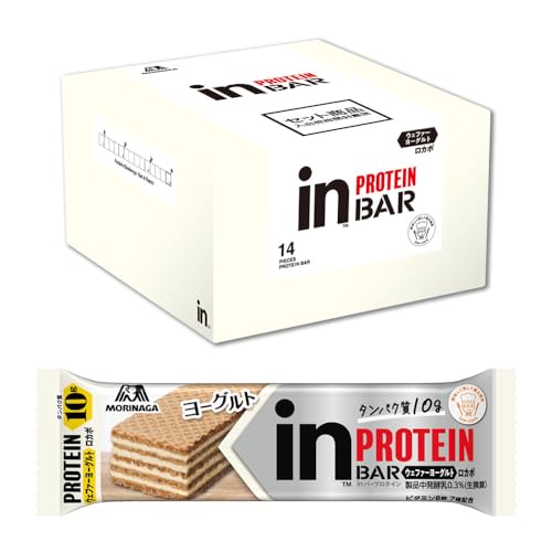 inバー プロテイン ヨーグルト (14本入×1箱) ウエファー タンパク質10g ビタミンB群7種 ロカボ 国産 森永製菓【Amazon.co.jp限定】 1枚目 画像