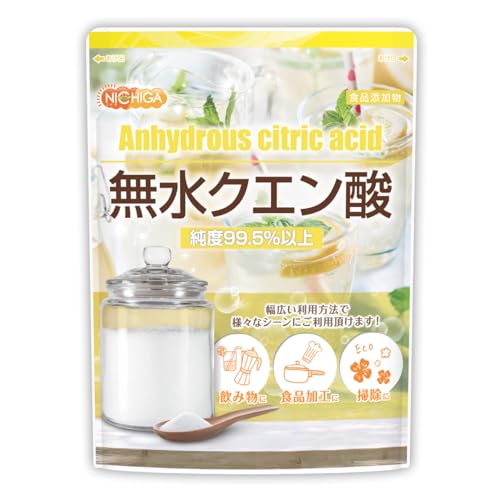 NICHIGA(ニチガ) 無水 クエン酸 食品用 950g 食品添加物規格 粉末 サプリメント 炭酸水 [01] 1枚目 画像