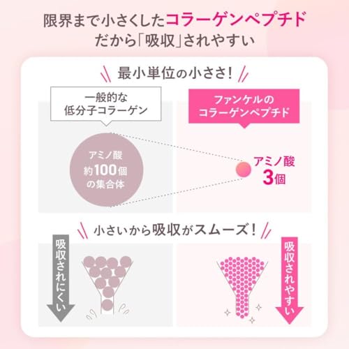 ファンケル (FANCL) ディープチャージ コラーゲン 90日分 (30日分×3袋) [機能性表示食品] ご案内手紙つき サプリメント (ビタミンC/うるおい) 中間 画像