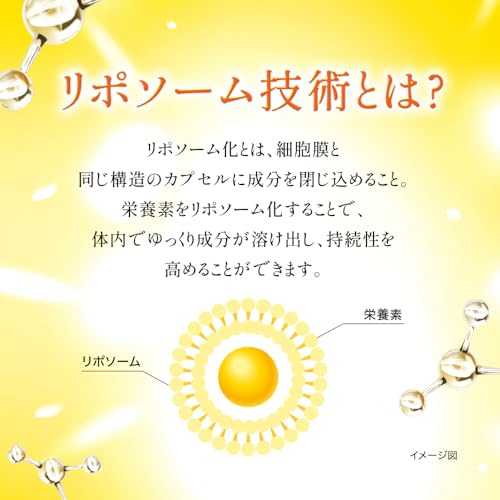 ザ・リポ ザリポ ビタミンCディープカプセル 60粒 (リポビタミンC・ヒアルロン酸配合) リポソーム 30日分 中間 画像