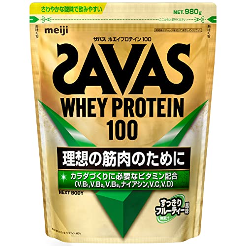 ザバス(SAVAS) ホエイプロテイン100 すっきりフルーティー風味 980g 明治 NEXT BODY 【Amazon.co.jp限定】 1枚目 画像