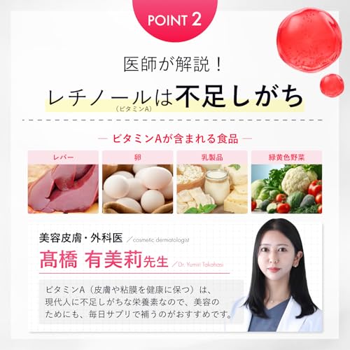 【飲むレチノール】 エルリス ビタミンC アルファリポ酸 コラーゲン レチノール リポソームビタミンC リポソーム ビタミンA 30包1ヶ月分 サプリメント 中間 画像