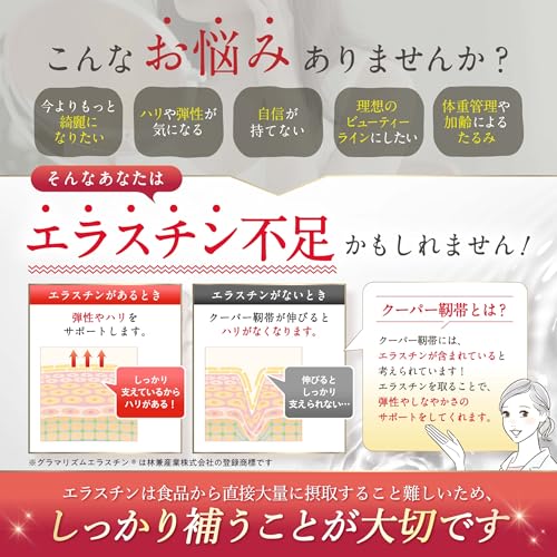 【美容皮膚科医が監修】 PuremiumUP 【グラマリズムエラスチン®75,000μgｘエクオール生成成分を贅沢配合】 サプリ 大豆イソフラボン コラーゲン ヒアルロン酸 国内製造 (1袋(30日分)) 中間 画像